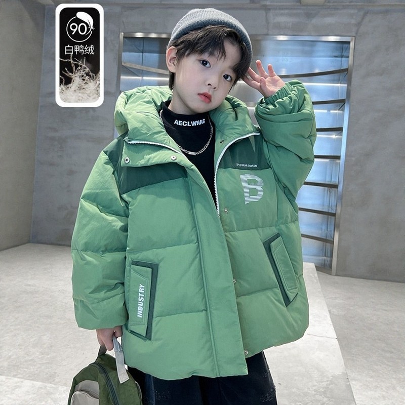 日本JGYPDM2026新款男童潮牌羽绒服中大童冬季加厚白鸭绒外套洋气