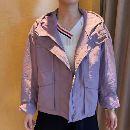 lululemon hooded utility jacket 女士短款风衣外套