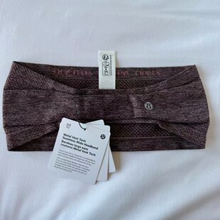 lululemon metal vent tech wide  headband 运动发带 男女同款