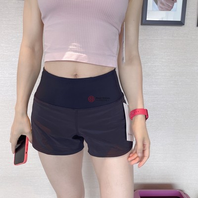 lululemon高腰运动短裤