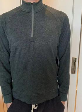 lululemon engineered warmth 男士半拉链运动衫