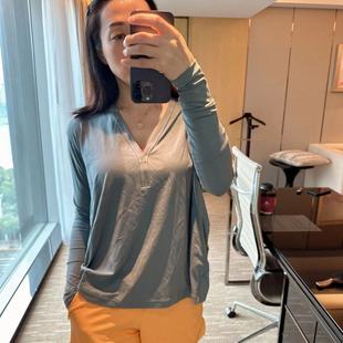 Lululemon Back in action LS V-neck 女士V领龟背长袖