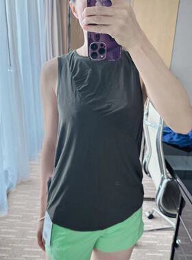 lululemon silk-blend shirred tank 女士丝质混纺背心
