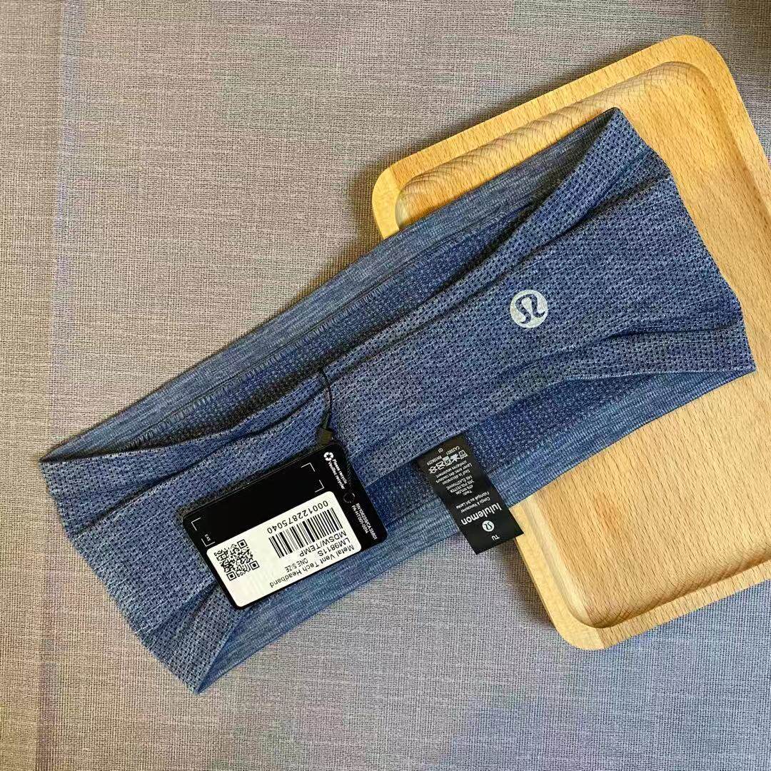 lululemon metal vent tech headband运动发带男女同款_虎窝淘