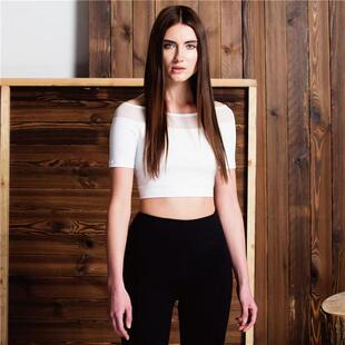 AUMNIE SHAKTI CROPPED TEE 夏克提露脐T恤 含胸垫