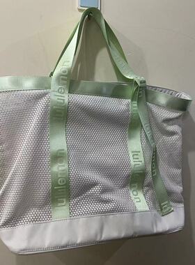 lululemon mesh tote 网状单肩托特包