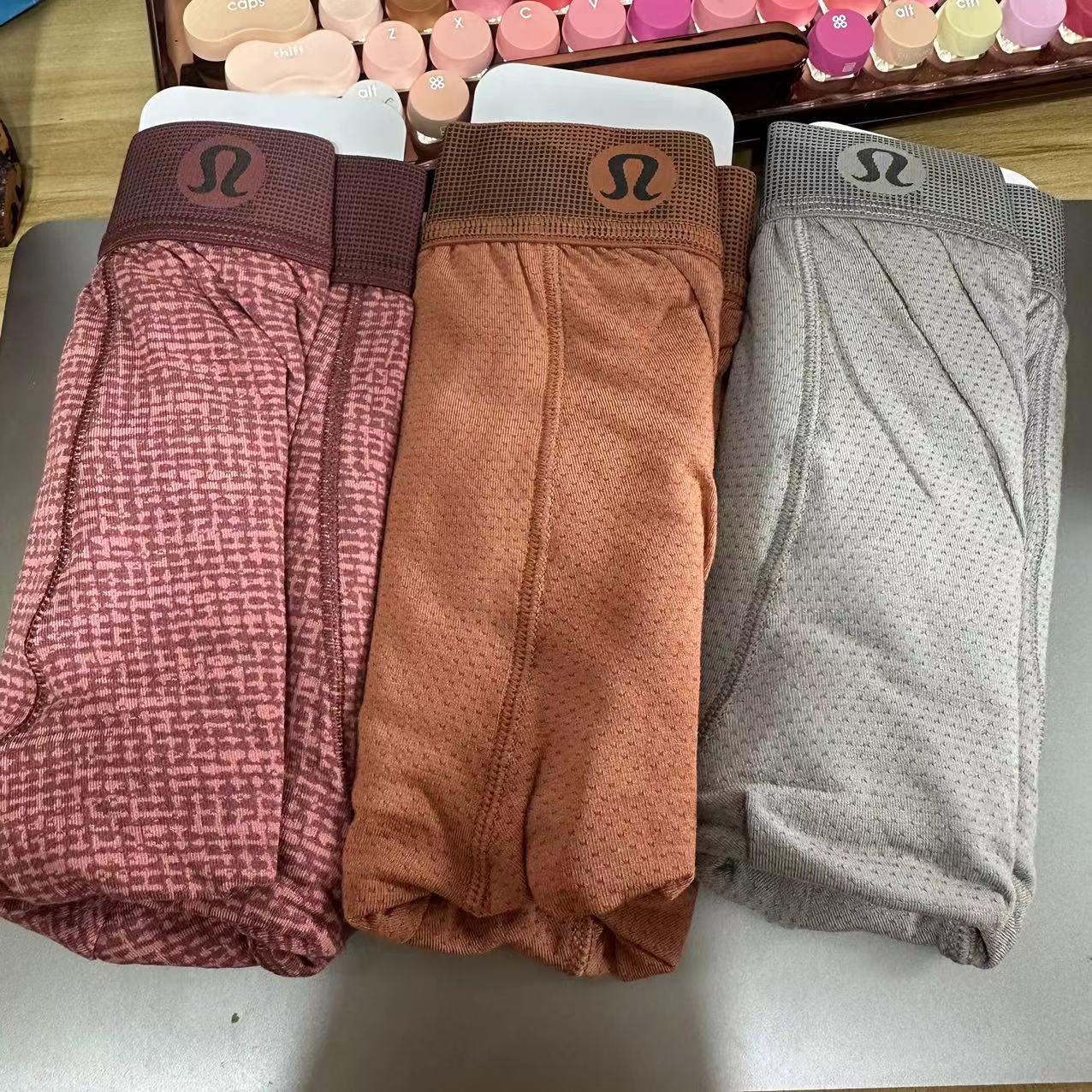 lululemon男士平角内裤3条装