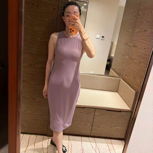 lululemon ribbed nulu 女士罗纹中长背心裙 含胸垫
