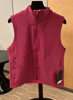 lululemon water-repellent grid fleece hiking vest 男士马夹