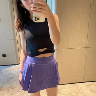 lululemon cropped cotton ribbed-band tank 女士运动背心