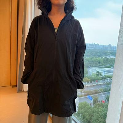 lululemon hooded mid-length utility jacket 女士风衣外套
