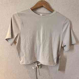 lululemon soft ribbed 女士锁孔款螺纹短袖T恤