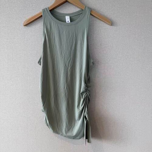 lululemon  modal-silk 女士莫代尔丝质混纺不对称下摆运动背心