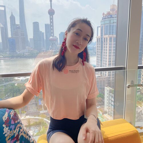 宽松版运动T恤匹马棉面料