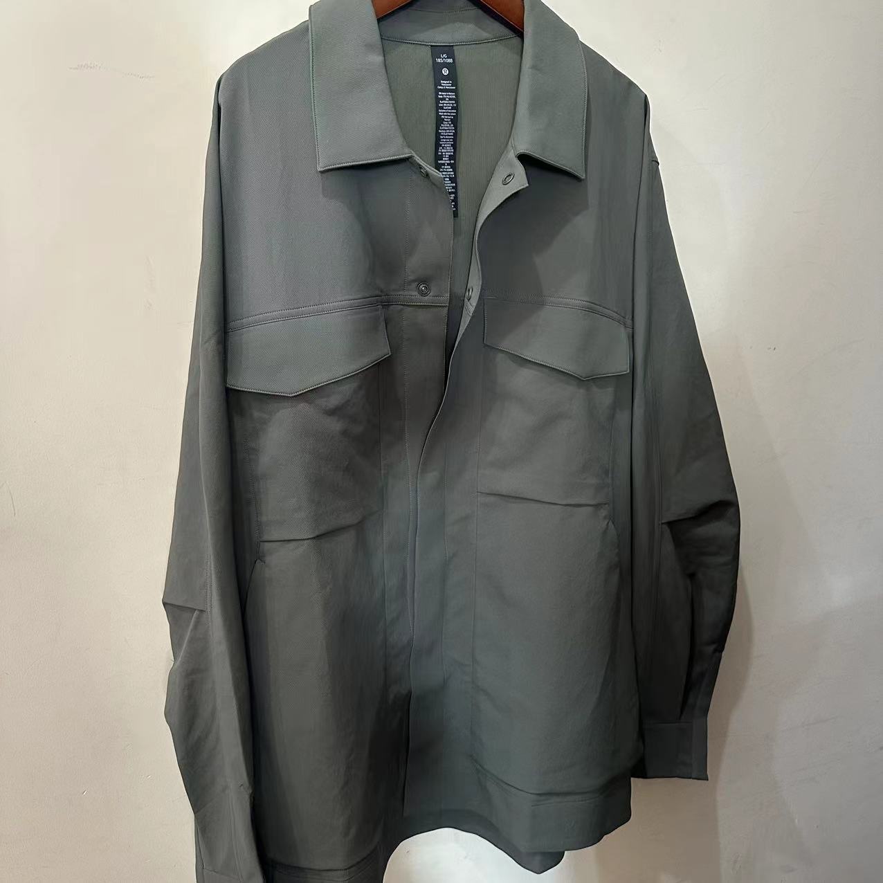 lululemon cargo pocket shirt jacket 男士口袋款衬衫外套