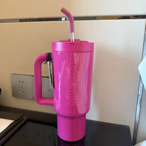 lululemon insulated tumbler 40oz 保温杯 吸管杯