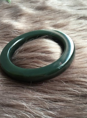 黑羊脂源头和田玉天青玉一细无结构手镯方泥鳅背手镯女玉镯子带证