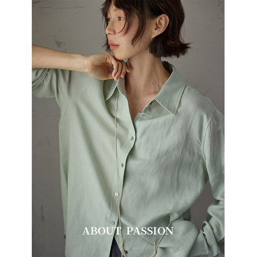 About Passion · 简约Polo领天丝亚麻衬衫