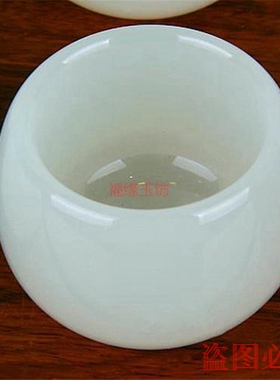原石手工打磨茶杯摆件阿富汗玉