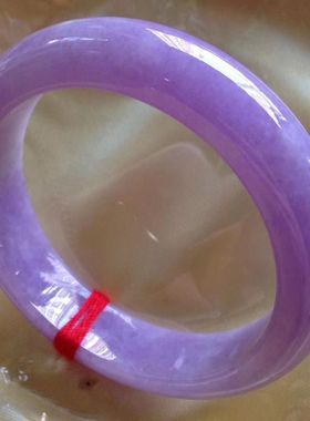 老坑翡翠手镯冰糯种紫罗兰手镯