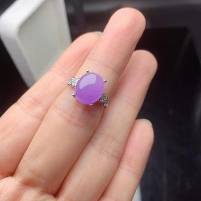 精品翡翠戒指女款嵌蛋面女款指