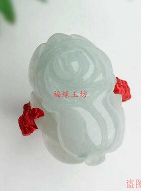 天然翡翠玉白菜戒指男女指环