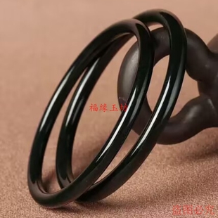 精仿和田玉塔青玉石手镯女款细圆条手镯叮当玉手镯简约高贵