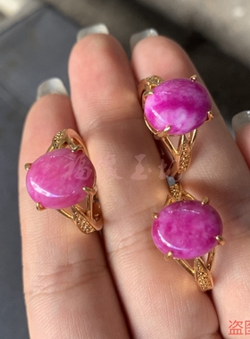 舒俱来戒指活口苏纪石镶嵌