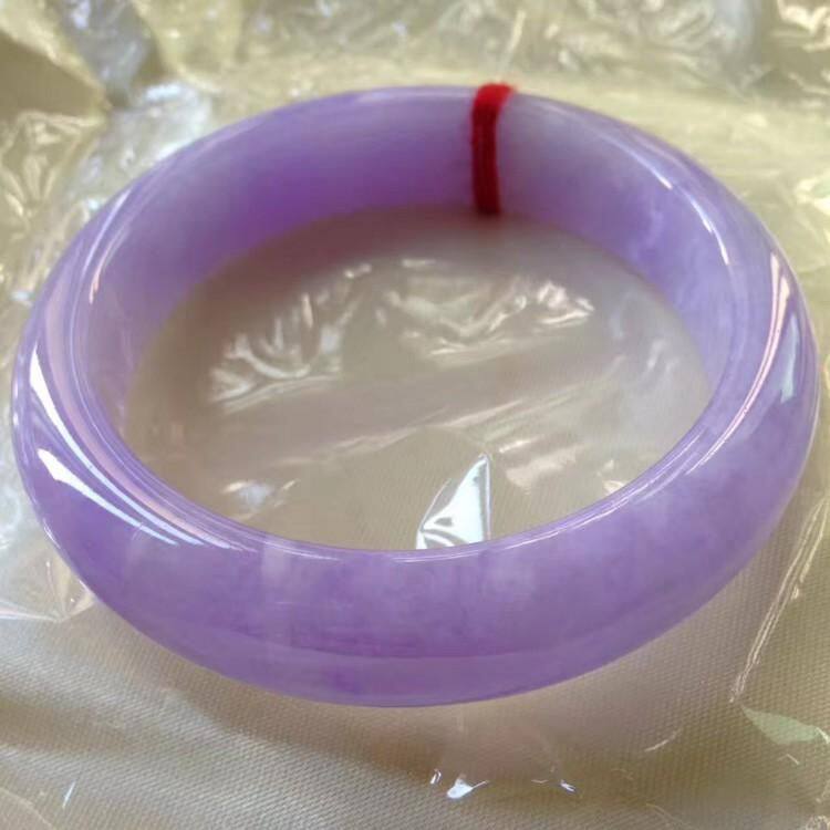 原创精品老坑缅甸翡翠玉手镯正圈紫罗兰玉镯女款少女时尚手饰包邮