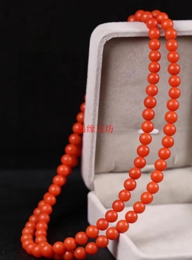 南红玛瑙108颗手链单圈时尚首饰男女礼物送父母