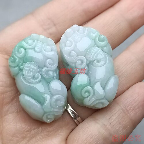 天然缅甸翡翠貔貅吊坠