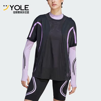 阿迪达斯女子运动跑步短袖T恤