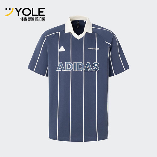 阿迪达斯男士休闲运动短袖