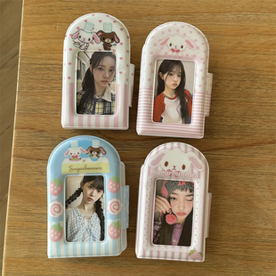 ins爆款厨师兔子一宫格卡册反扣3寸拍立得相册爱豆小卡卡包收纳册