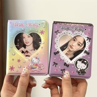 ins风可爱卡通猫咪一宫格卡册三3寸拍立得相册爱豆小卡卡包收纳册