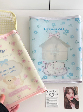 玫瑰小狗小猫A6活页包边卡册3寸5寸相册追星专辑小卡小马宝莉收纳