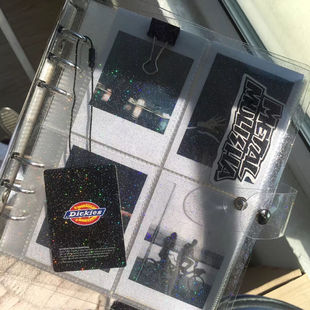 闪闪透明大容量6孔活页插入式200张拍立得相册3寸5寸相簿专辑小卡