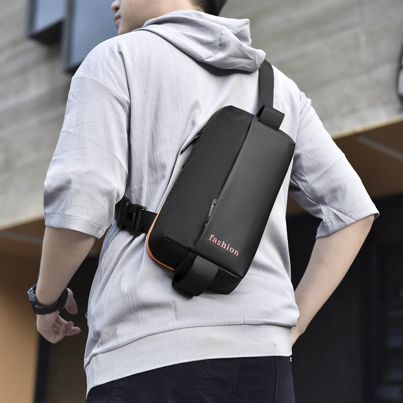 博特尔胸包2025新款单肩包大容量潮牌腰包男士背包多功能斜挎包