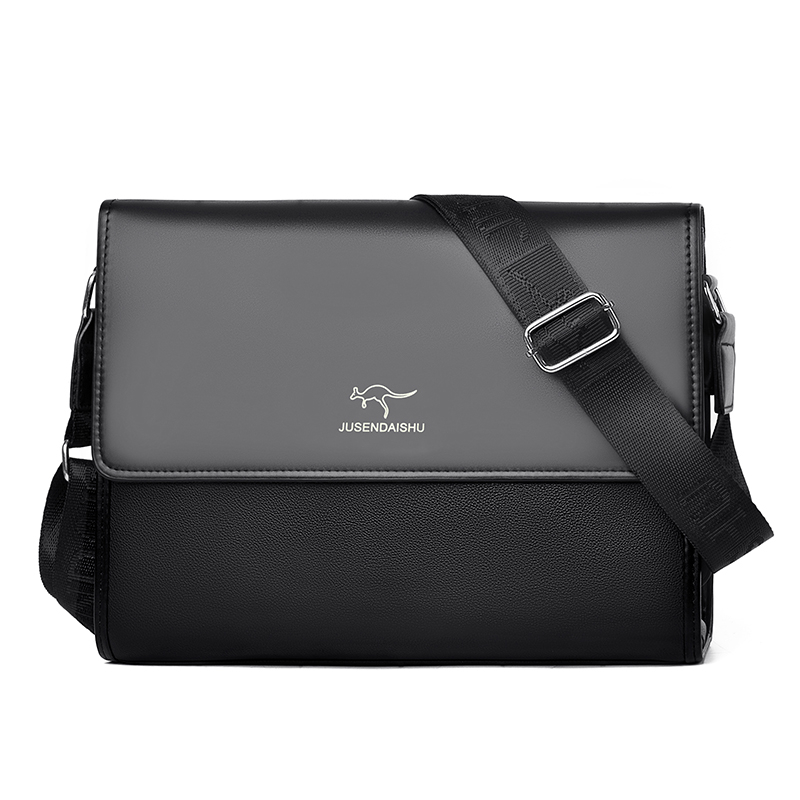 单肩包软皮质感竖款休闲商务