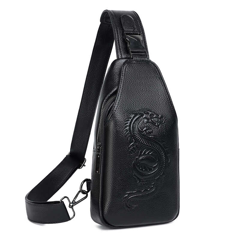 博特尔胸包软皮单肩包男女同款斜挎包胸前背包休闲时尚潮流男包包