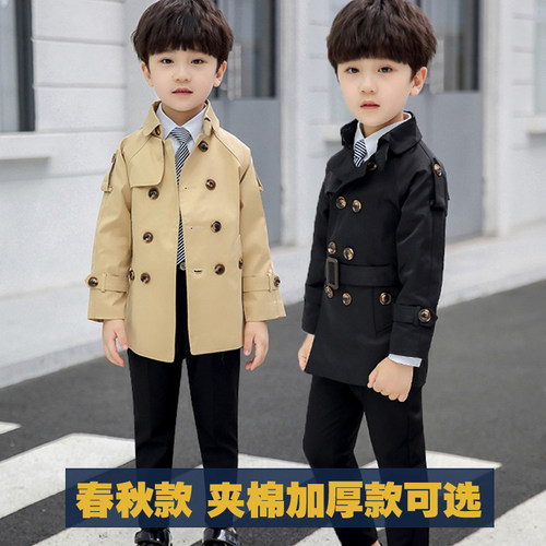 男童风衣外套洋气宝宝小孩春款