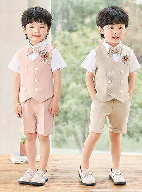 男宝宝礼服背带裤套装