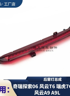 奇瑞探索06 风云T6 瑞虎7 C-DM 风云A9 A9L后雾灯总成 后保中间灯