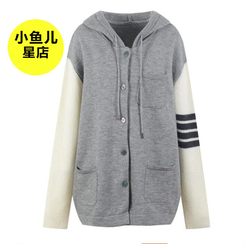 韩版宽松羊毛毛衣外套