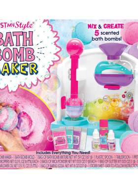 美国正品BATH BOMB MAKER 色彩缤纷玩具香味手办DIY制作机沐浴球