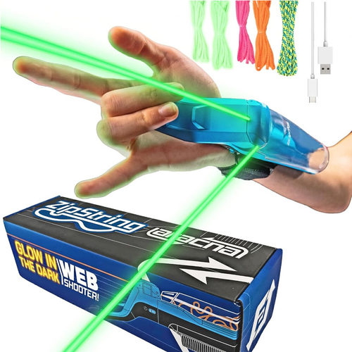 ZipString Aracna 新款蜘蛛侠回弹拉绳玩具空中悬浮美国正品