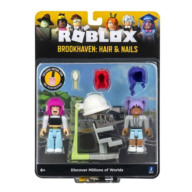 现货美国正版roblox手办玩具盲盒brookhaven hair nails罗布乐思
