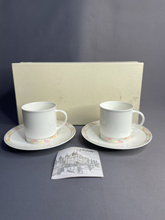 日本进口瓷器全新正品则武noritake咖啡杯一对