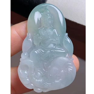 普贤菩萨 33.2 冰种肉细 尺寸51.8 5.9 精挑细刻 A货缅甸天然翡翠