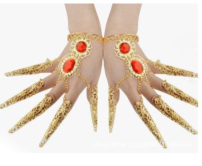 特价千手观音指甲套敦煌舞蹈飞天表演手饰指甲孔雀舞肚皮舞配饰,女装/女士精品,民族服装/舞台装,淘宝优惠券,粉丝福利购,淘宝优惠卷